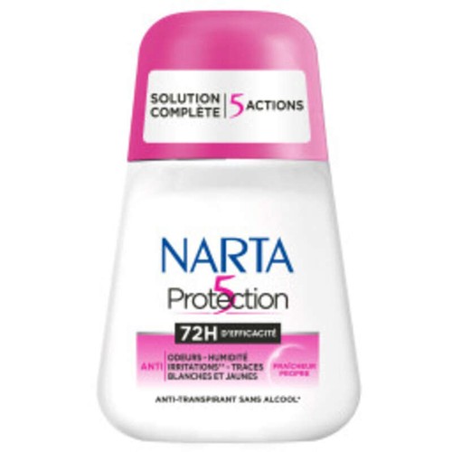 Narta Protection 5 Deo Roll-on Antitranspirant sans alcool 50ml