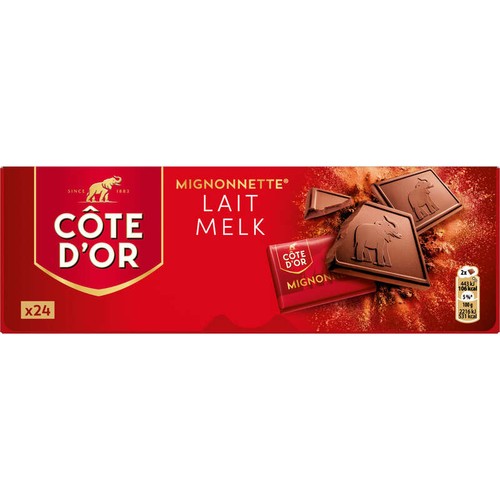 Côte d'Or Mignonnettes Tablette Chocolat au Lait 24x10g