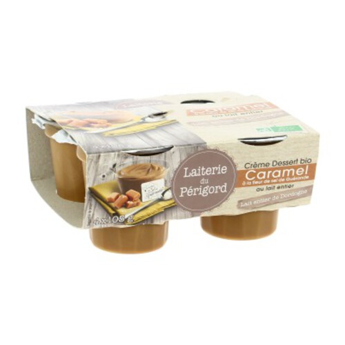 [Par Naturalia] Laiterie Du Perigord Crème Dessert Caramel 4X105G Bio