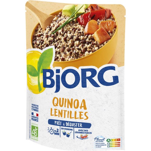 Bjorg Veggie Quinoa Lentilles Bio 250g