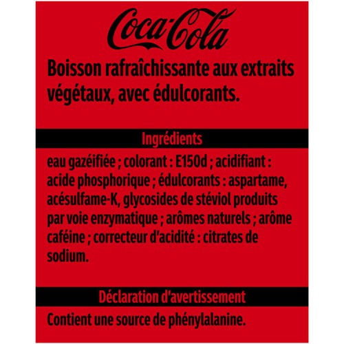 Coca-Cola Sans sucres 50cl