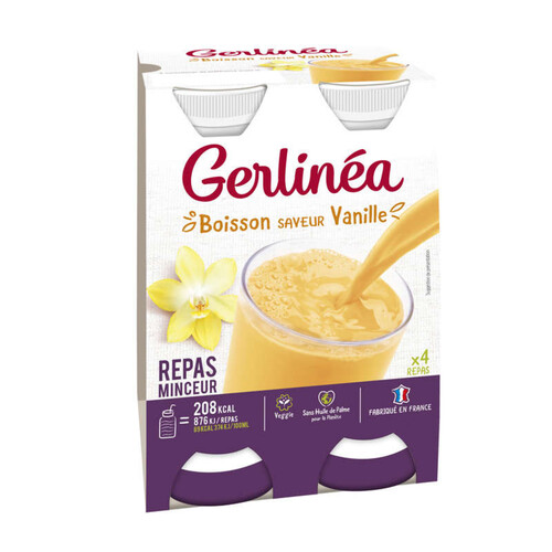 Gerlinéa Repas à boire saveur vanille 4x236ml