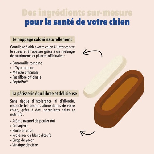 Delamour pâtisserie pour chiens - Le Moelleux Sérénité 100g