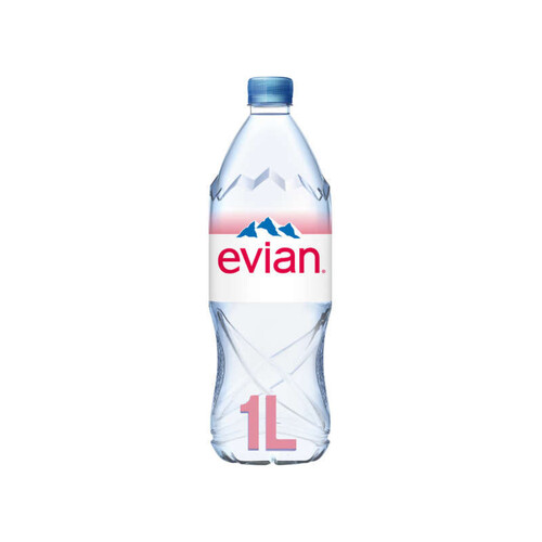 Bouteille sans étiquette - Evian
