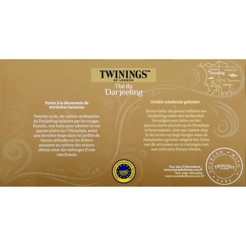 Twinnings Thé Noir Du Darjeeling Fruité & Boisé 25 Sachets - 50G