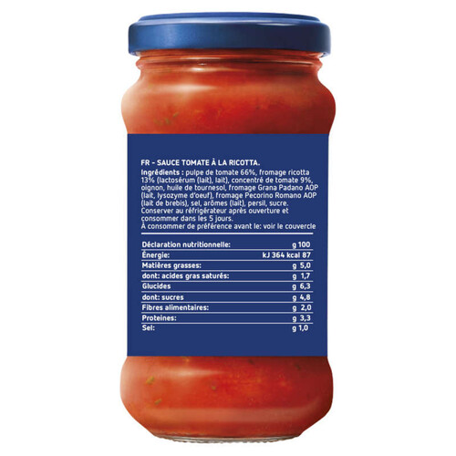 Barilla sauce tomates ricotta 200g