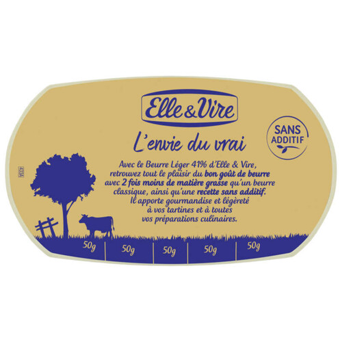 Elle&vire Beurre Doux Léger 41% 250g