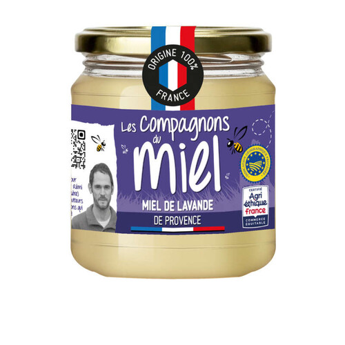 Les Compagnons du Miel Miel de Lavande de Provence IGP 375g