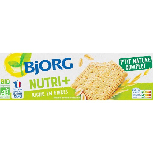 Bjorg Biscuits P'Tit Nature à La Farine Complète Bio 200g