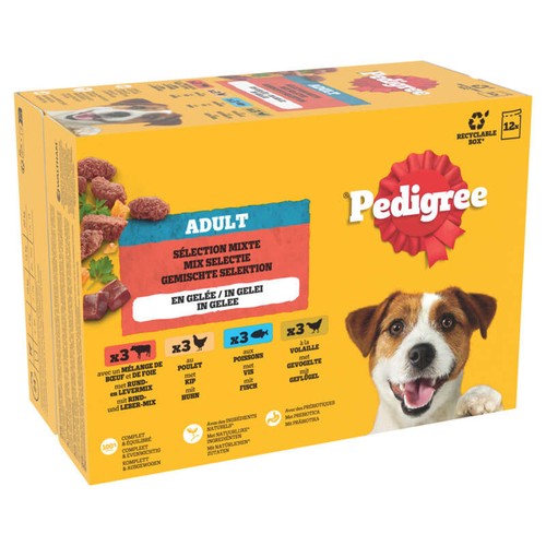Pedigree Sachets fraîcheur en gelée petit chien 12x100g
