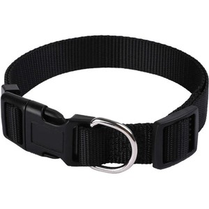 Animalis Collier Basic 20mm et 39/60cm pour Chien Noir