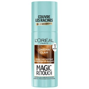 Magic Retouch Spray Retouche Racines Châtain Clair 75ml
