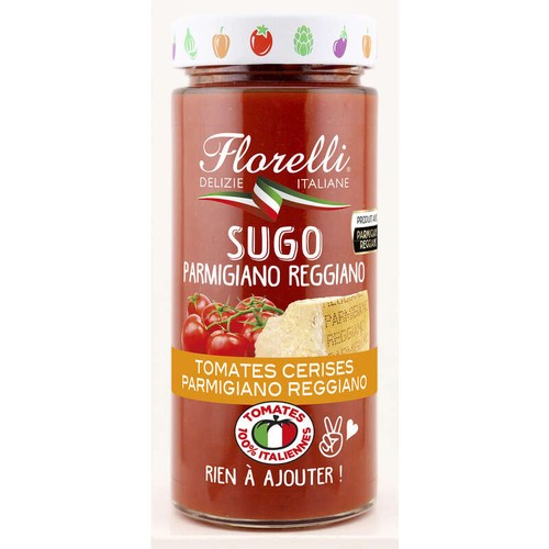 Florelli Sauce aux Tomates Cerises et Parmigiano Reggiano 250g