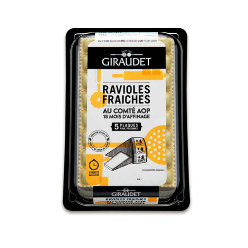 Giraudet Barquette de ravioles au comte aop 280g giraudet