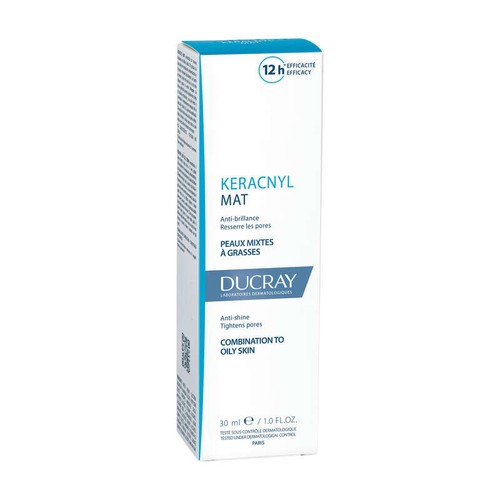 Ducray Keracnyl Emulsion matifiante anti-brillance peaux mixtes à grasses 30ml