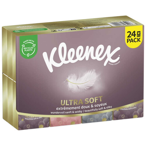 Kleenex Mouchoirs minis étuis ultra doux x24