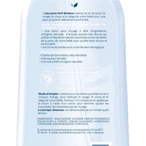 Biolane Eau Pure H20 350ml