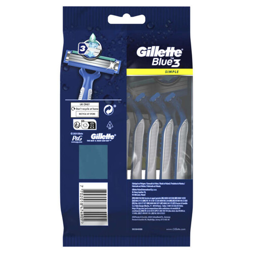 Gillette Lames Jetables Blue 3 x8