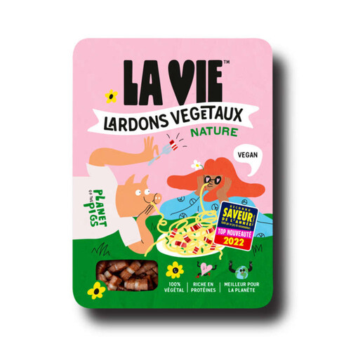 La Vie Lardon Végétaux Nature 150 g