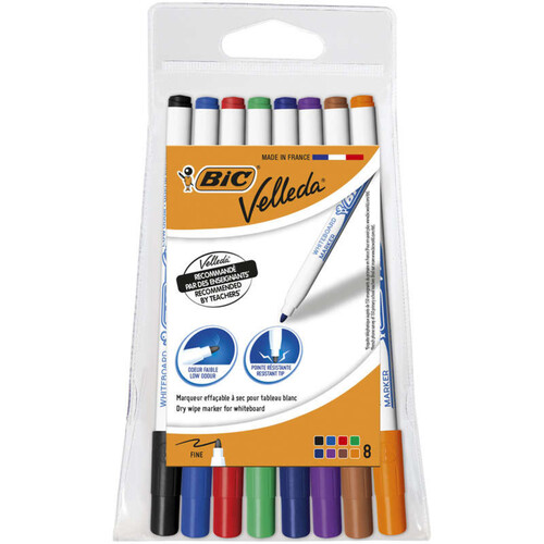 Bic Feutres Velleda, Pointe Fine x8