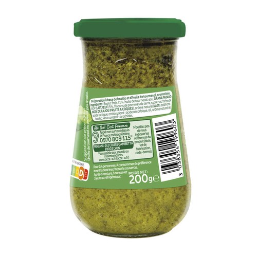 Panzani Sauce pesto vert basilic 200g