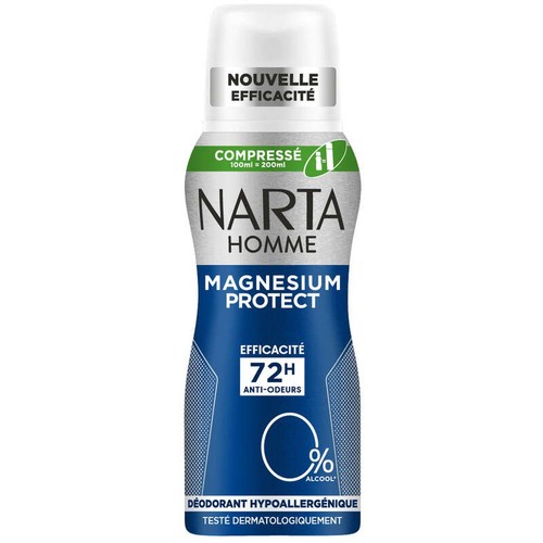 Narta Homme Déodorant Magnesium Protect Efficacité 72H Anti-Odeurs 100ml