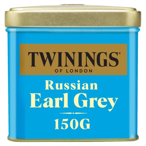 Twining Thé noir Russian Earl Grey aromatisé bergamote & citron 150g