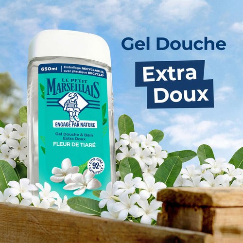 Le Petit Marseillais Gel Douche Extra Doux Fleur de Tiaré 650ml