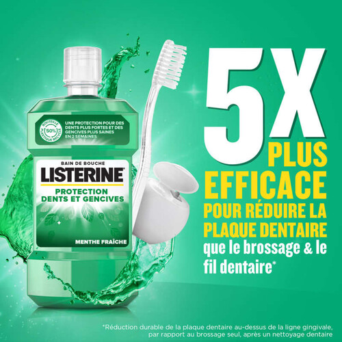Listerine Bain de Bouche Protection Dents et Gencives 500ml