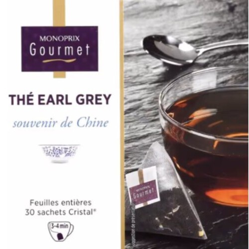 Monoprix Gourmet Thé Earl Grey Souvenir De Chine 60G
