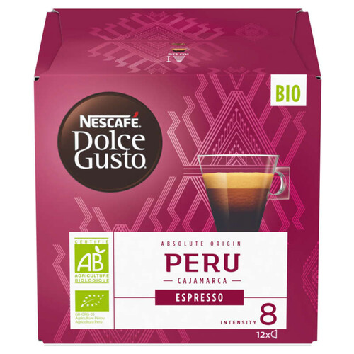 Nescafé Dolce Gusto Espresso Absolute Origin Peru Bio 12 Capsules 84g