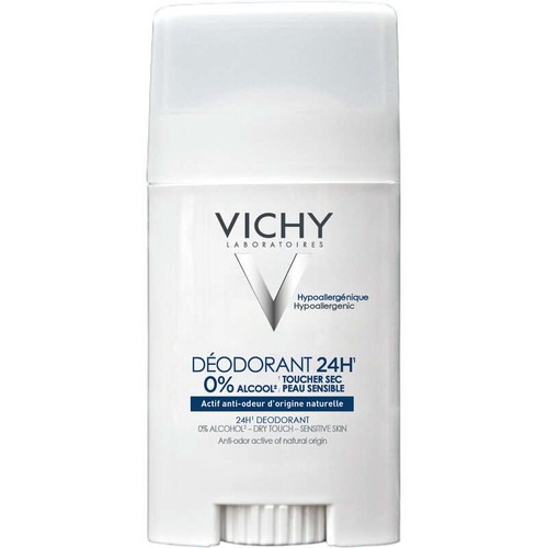 Vichy Déodorant 24H Toucher Sec Peau Sensible Stick 40ml