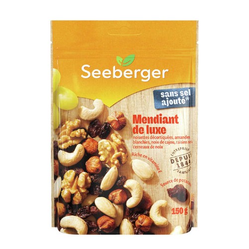 Seeberger Mélange De Noix Et Raisins 150g