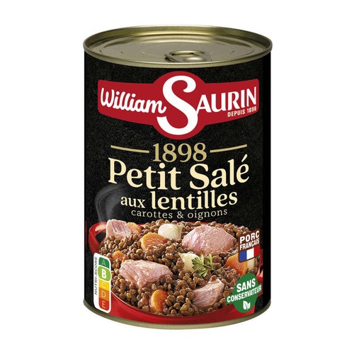 William Saurin 1898 Petit salé aux lentilles 420g