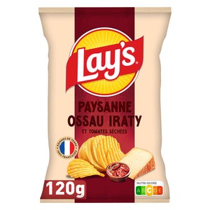 Lay's Chips Paysanne Saveur Ossau Iraty et Tomates Séchées 120g