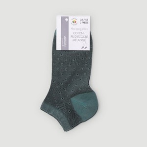 Monoprix Femme Socquettes X2 Noires TU