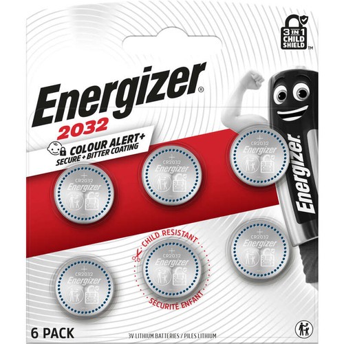 Enrgizer Piles Lithium Cr 2032 Haute Performance x6