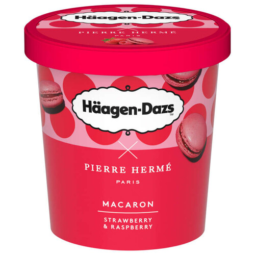 Häagen-Dazs x Pierre Hermé pot macaron fraise framboise 364g