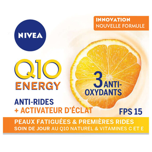 Nivea Crème Visage Q10+ Energie Jour 2X50Ml