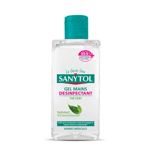 Sanytol Gel Mains Désinfectant, Thé Vert 75ml