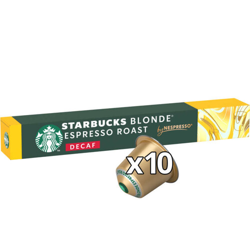 Starbucks by Nespresso Blonde Décaféiné x10 capsules