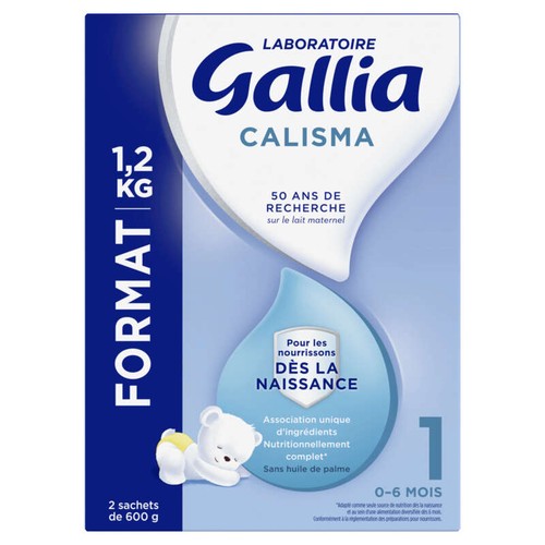Gallia Calisma lait 1er âge de 0 à 6 mois 1,2kg