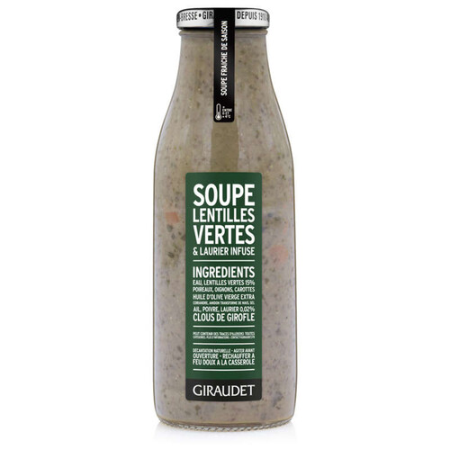 Giraudet soupe lentilles vertes & laurier infusé 50cl