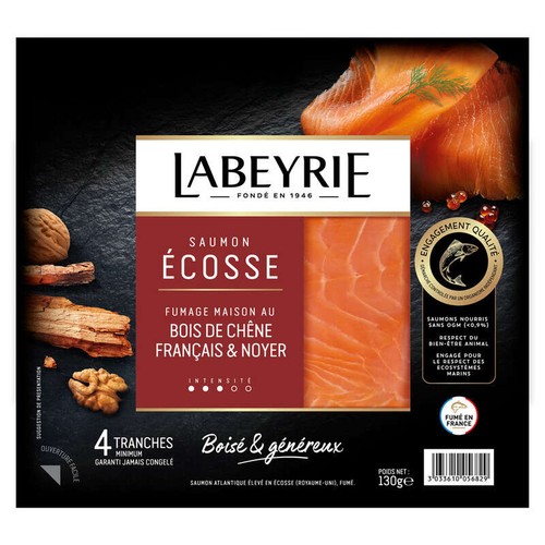 Labeyrie Saumon Fumé D'Ecosse 4 tranches 130g