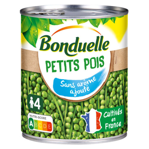 Bonduelle Petits Pois Sans Arôme 800g