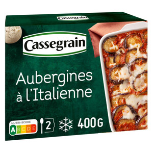 Cassegrain Aubergines à l'Italienne Mozarella Fondante 400g.