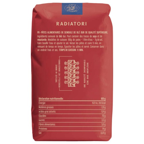 Al Bronzo Barilla Radiatori 500g