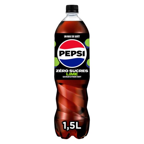 Pepsi Soda au Cola Sans Sucres Saveur Citron 1,5L
