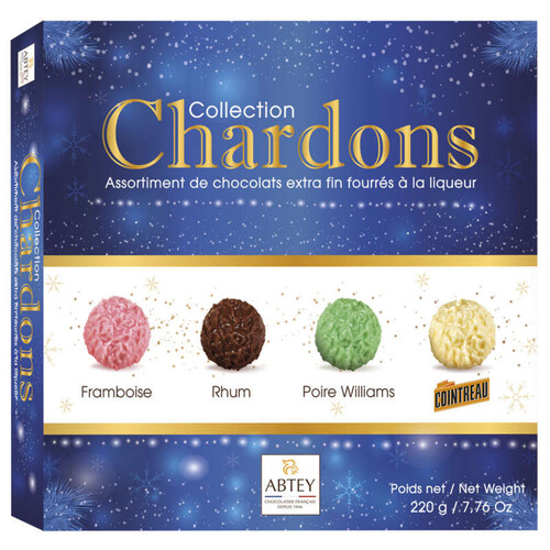 Abtey Chocolatier Élégance Liqueurs Chardons 220 G