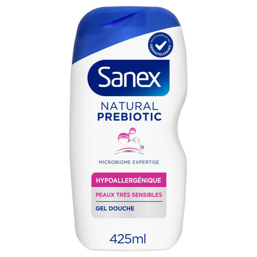 Sanex Gel douche Natural Prebiotic Hypoallergénique 425 ml